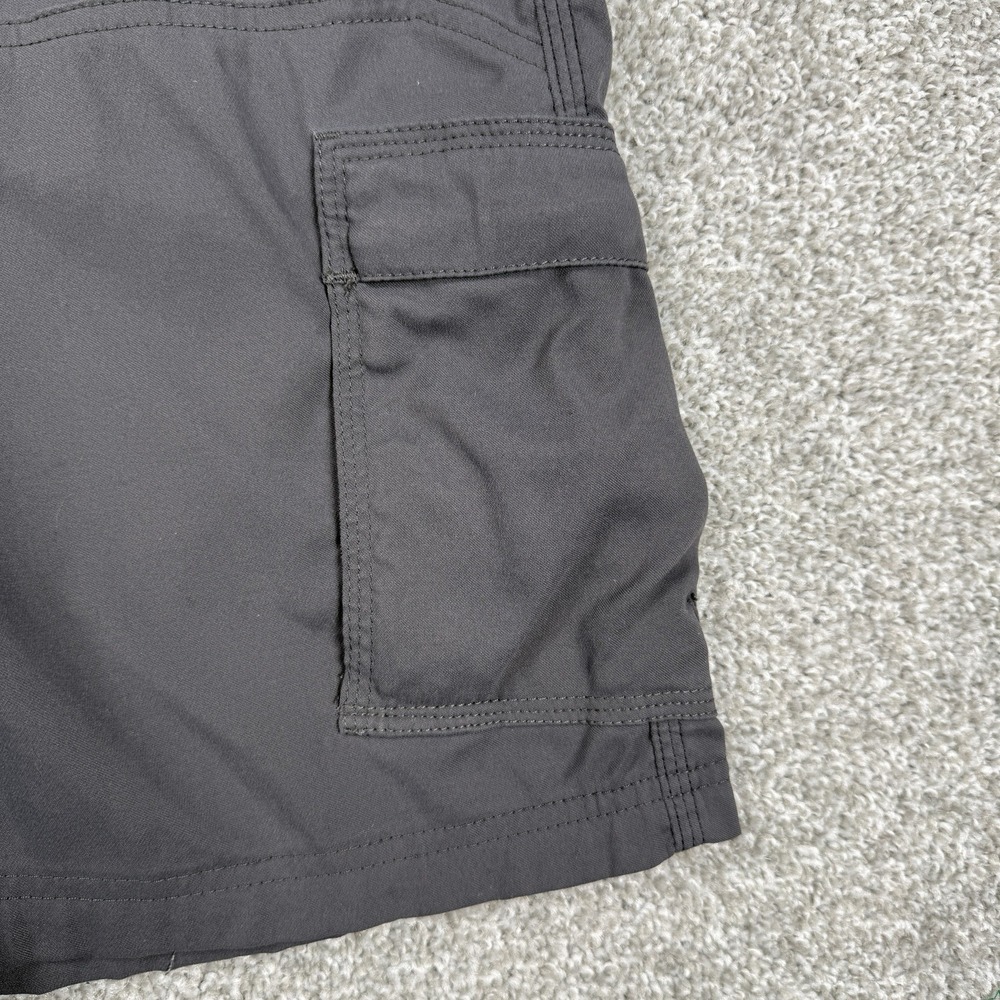prAna Stretch Zion Belted Cargo Shorts Gray Mens 32x12 Hiking Outdoor Trail - Picture 7 of 12